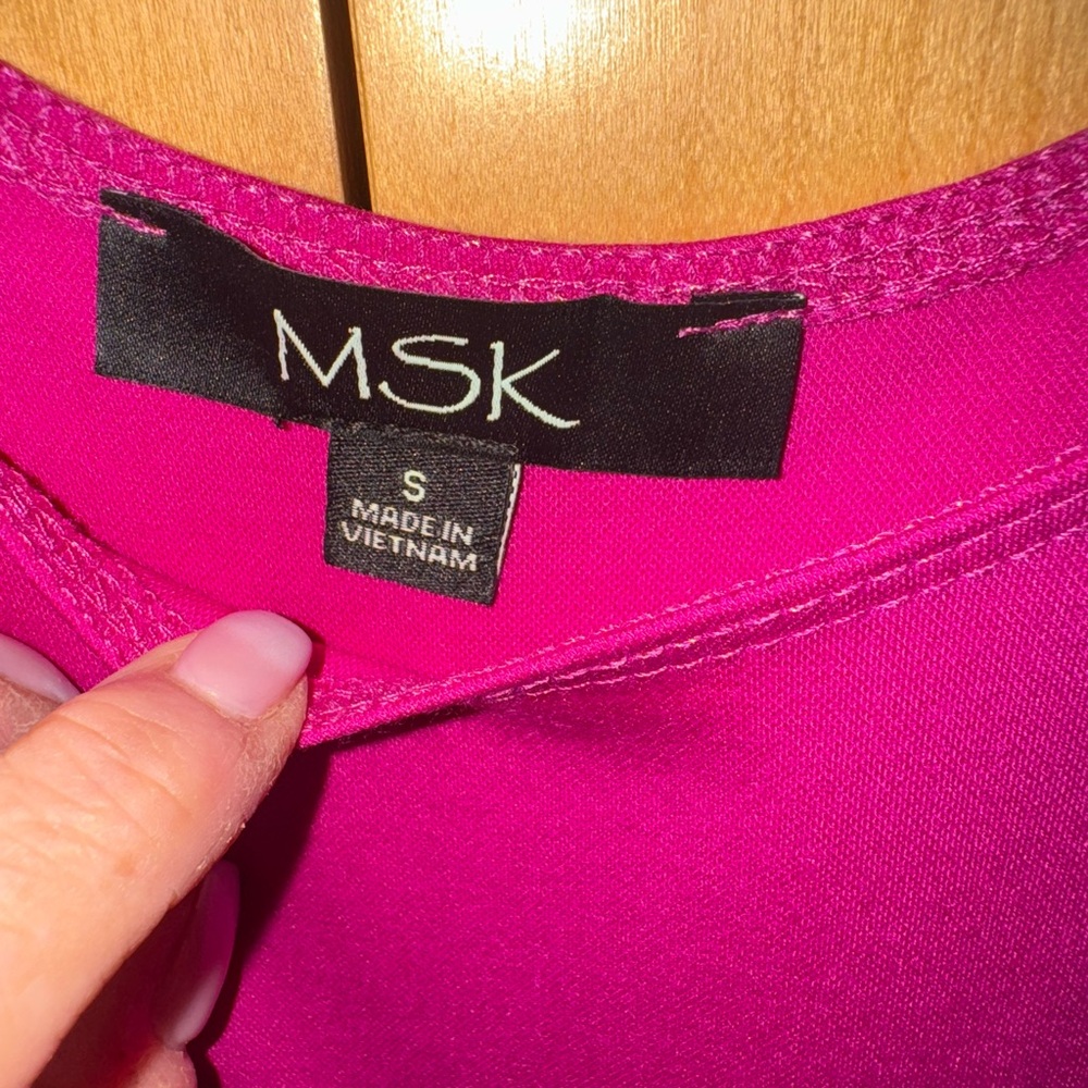 MSK Magenta Midi Dress - Picture 5 of 8